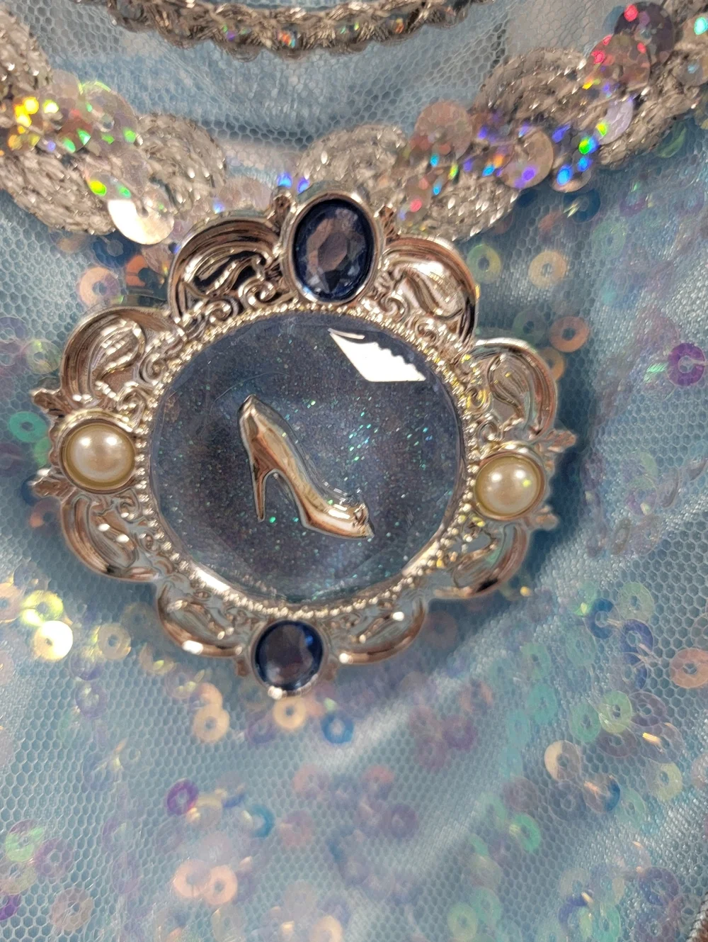 Not For Sale Cinderella Dress Princess Costume Girls Size 3 NWT Sequins Tulle - Picture 3 of 14